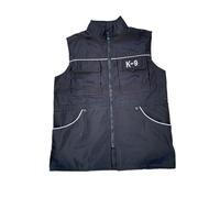 Sdlnklm Waterproof Dog Training Vest with Multifunctional Pockets, Reflective Stripes, Breathable, Lightweight, Easy to Put on And Take Off, M
