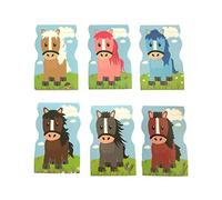 SDM 36 x Colourful Horse Pony Squiggly Note Pads Memo Pads Party Bag Fillers
