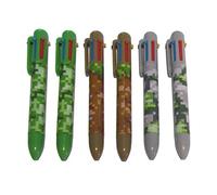 SDM 6 x Camouflage Pixel Design 6 Colour Pens Ideal Party Bag Fillers