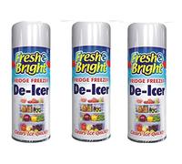 SDMAX 200ml De-Icer Spray, Quick Ice Remover Anti-Bacterial Fridge Freezer Anti-Bacterial Speed Up Defrost Cleaner, Fridge Cleaner, Freezer De-Icer Spray, 3X