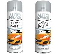 SDMAX 250 ml Clear Lacquer Spray Paint, Crystal Clear Finish, Fast Drying And High Glossy Protective Coating, Scratch and Water resistant, Pack of 2