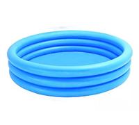 SDMAX 3 Ring Blue Crystal Paddling Pool, Swimming Pool for Kids, Inflatable Toy, Round Shape, Outdoor Garden Fun Toy, Compact and Portable Design, 58" x 13"