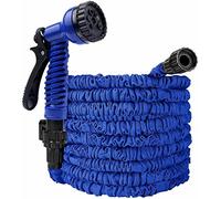 SDMAX 75 ft Extra Long Retractable Garden Hose Pipe Expandable with Heavy Duty Water Spray Gun, Double-Layer Inner Tubes, Water Pipe for Gardening Lawn, Car, Pet Washing