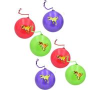 SDMAX 90gm Dinosaur Ball With Keyring, Touch Of Prehistoric Charm, Children’s Fun Accessories, Versatile Uses, Unique Gift Choice, Random Colours, (6PCS)