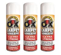 SDMAX Adhesive Spray, 500ml Adhesive Glue Spray For Multi-Purpose Craft Carpet Foam Fabric Can, Strong As An Ox Carpet Adhesive Extra Strong, (3 Pcs)