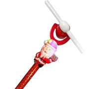 SDMAX Adjustable Santa Windmill, Adjustable Rotating Glowing Stick, Spinning Toy with Flashing Light for Kids, Rotating Pinwheel Projection Wand, Girls- Set of 1