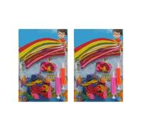 SDMAX Balloon Modeling Kit With Pump, Bright Colour, Blow Up Ballon Set For Kids, Easy To Set-Up, Promote Motor Skills, Portable, Ideal For Birthday Parties (2PCS)