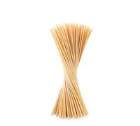 SDMAX Bamboo Skewers, Durable Wooden Sticks with 4mm Diameter, Ideal for BBQ, Kebab, Grilling, Cake Topper, Chocolate Fountain, and Fruit, Easy to Handle (250 PCS)