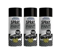 SDMAX Black Gloss Car Spray Paint, Quick Drying, Durable And Long Lasting Performance, Non Cracking, Easy To Use, Fix Minor Scratches, Long-Lasting performance, 400ml (3pcs)