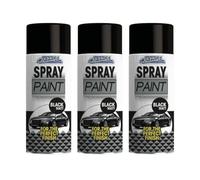 SDMAX Black Matt Car Spray Paint, Non-Cracking, Quick-Drying, Durable And, Long-Lasting Performance, Easy To Use, Compact And Portable, Fix Minor Scratches, 400ml (3PCS)
