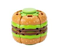 SDMAX Burger Cube Puzzle Toy, Creative Magic Cube Brain Teaser, 3D Rotating Spinner, Stress Relief & Sensory Decompression, Eye Catching Food Design, Brain-Boosting Educational Toy (1PCS)
