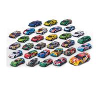 SDMAX Car Toys Set, Pull Back Friction Powered, Durable Alloy Construction, Mini Racing Cars For Kids, Bright And Vibrant Colours, Smooth Wheels, Set Of 30 Pieces