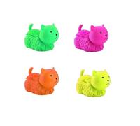 SDMAX Cat Puffer Toy, LED Light, Soft And Squishy Texture, Stress Relieve Toy, Squeezy Puffer Toy, Elastic Design, Portable And Lightweight, Assorted Colour (4PCS)