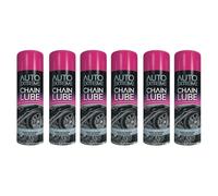 SDMAX Chain Lube Spray Paint, Rust And Corrosion Resistance, Lubricate And Protect, Quick Drying, Non-Cracking, Long Lasting, Ideal For Workshop And DIY Use, 250ml (6PCS)