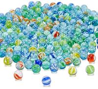 SDMAX Classic Cat’s Eye Glass Marbles Set (100 Pieces), Assorted Colour Traditional Marbles for Kids, Indoor & Outdoor Games, Party Favours, Arts, Crafts & Creative Play, Age 6+ (300PCS)