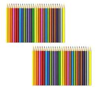 SDMAX Colour Pencil Set with Smooth Application, Vibrant Colours, Durable Wooden Casing, Comfortable Grip - Ideal for Artwork, Technical Drawing & School Projects (48PCS)