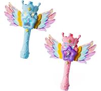 SDMAX Dream Angel Electric Bubble Wand, Battery Operated, Flashing LED Light, Eye Catching Theme, Ergonomic Handle, Perfect For Outdoor Fun, Parties, Gift Giving, Random Colour