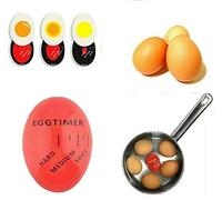 SDMAX Egg Timer, Egg Acessories, Heat Sensitive Timer, Colour Changing Egg Timer, Perfect Color Changing Timer, Soft Hard Boiled Egg Cook Kitchen