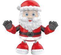 SDMAX Electric Dancing Santa Claus Toy, Luminous Music And Flashing LED Light, Eye Catching Design, Vibrant Colour, Battery Operated, Festive Decoration Piece