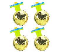 SDMAX Football Spinning Top, LED Light-Up Ball, Rotatory Desktop Toy, Eye-Catching Design, Golden Finish, Durable Construction, Portable And Lightweight, Interactive Toy (4PCS)
