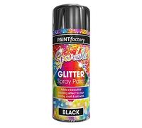 SDMAX Glitter Spray Paint Dazzling Effect To Your Hobby Craft And Art Work (Black)