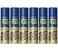 SDMAX Household Flea Spray, Aerosol for Carpets, Rugs, Pet Bedding & Soft Furnishings, Home Flea Treatment Spray for Kennels, Hutches & Upholstery, 200ml, 6 Pcs