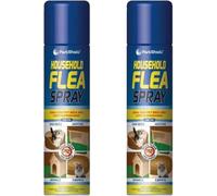 SDMAX Household Flea Spray, Aerosol for Carpets, Rugs, Pet Bedding & Soft Furnishings, Home Flea Treatment Spray for Kennels, Hutches & Upholstery, 200ml, 2 Pcs