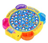 SDMAX Large Electric Fishing Game with Tray and Music, Multicolour Magic, Plastic, Safe and Portable, Puzzle Game, Interactive and Fun, Educational Toy, For Kids 3 and Up