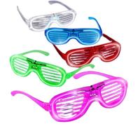 SDMAX Light Up Glasses, Flashing Sunglasses, LED Glow Glasses for Kids, Adults, Ideal for Birthday, Christmas, Halloween Party Supplies, Assorted Colour (5 Pcs)