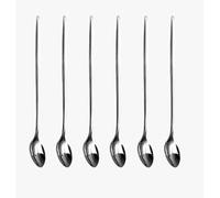 SDMAX Long Handle Stainless Steel Latte Spoons, Silverware Tea Coffee Spoon, Cake Dessert, Hot Chocolate, Espresso, Ice Cream Sundae Spoons, Kitchen Cutlery Set, Dishwasher Safe, 24cm (6 Pcs)