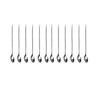 SDMAX Long Handle Stainless Steel Latte Spoons, Silverware Tea Coffee Spoon, Cake Dessert, Hot Chocolate, Espresso, Ice Cream Sundae Spoons, Kitchen Cutlery Set, Dishwasher Safe, 24cm (12 Pcs)