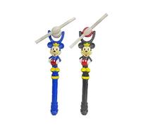SDMAX Mickey Design Rotating Glowing Stick, Magic Wand, Spinning Windmill Toy, Gift for Children, Portable and Lightweight, Disney Characters, Easy to Use
