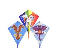 SDMAX Nylon Diamond Kite For Kids, Easy Flying Kite, Lightweight and Durable, Colourful Design, Ideal Beach Toy for Kids, Interactive Fun with Family, 60cm x 70cm (Unicorn)