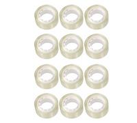 SDMAX Roll Mounting Tape, Multi-Purpose Adhesion, Smooth & Quiet Unwind, Strong Hold, Clear Finish, Standard Core Size, Ideal For Office, School, Gift Wrapping, Household Repairs (12pcs)