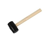 SDMAX Rubber Hammer, Heavy-Duty Mallet, Durable Forged Rubber Head, Long Wooden Handle, Perfect for Framing, Pulling Boards, Setting Sheetrock, Stripping Linoleum Flooring (300g)