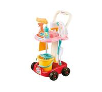 SDMAX Trolley Cleaning Accessories Playset, Role Play, Little Helper Pretend Children Play Set With Trolley, Gardening Tool Set, Sturdy & Safe Design, Lightweight, Easy To Store