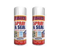SDMAX White Mastic S-e-a-lant, Spray And Seal, Mastic For Guttering Roofs, Window, Pipes Soil, Spray & S-e-a-l Leak Fix Stop Instant Waterproof, 300ml (2)