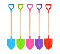 SDMAX Wooden Spade For Kids, Eye-Catching Colours, Long-Lasting Fun, Sturdy Materials, Ideal For Beach Outings, Camping Trips, Gardening Play, Outdoor Adventures, Assorted Colours, 72cm (4PCS)