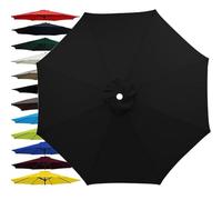 SDNAM 2M/2.3M/2.5M/2.7M/3M Umbrella Replacement Parasol Canopy 6/8 Ribs Sun Umbrella Replacement Top for Garden Cantilever Parasol Outdoor Table Market