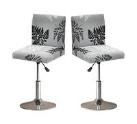 SDNAM Bar Stool Covers Barstool Chair Slipcovers Covers 2/4 Pack Stretch Slipcover Pattern for Short Swivel Dining Chair-Counter Height Side Chairs (Color : #12, Size : 2PCS)