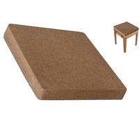 SDNAM Memory Foam Square Seat Cushion 3/5/8/10cm thick,25/28/30/35/40/45/50cm Stool Cushion, Chair Pad with Removable Cover for Dining Kitchen Bar Chairs(Q7,45x45x10cm)