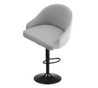 SDNAM Pub Bar Counter Stool Chair Covers with Back and Arms Set of 4/2/1 Stretch, Swivel Curved Kitchen Barstool Chair Cover Curved Back Bar Stool Slipcovers with Arms(H21,1PC)