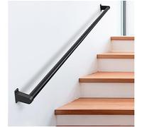 SDNBHT Industrial Stair Railing Metal Hand Rails for Indoor & Outdoor Steps Wall Mount Hand Rails for Indoor Stairs 1.25" Pipe Stair Handrail for Steps Aluminum Staircase Handrail Hand Railing 4ft