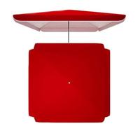 sdneNest Square Umbrella Canopy Replacement Double Layer Oxford Cloth Outdoor Patio Umbrella Top Cover for Garden Pool Beach Blue 6.5X6.5Ft,Red-220x180cm/7.2x5.9ft