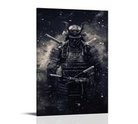 sdnkbro Ancient Samurai Black Art Poster Decorative Painting Canvas Wall Posters And Art Picture Print Modern Family Bedroom Decor Posters 08x12inch(20x30cm)