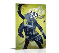 sdnkbro Atomic Blonde Action Movie Yellow Poster Lorraine Broughton Poster Decorative Painting Canvas Wall Posters And Art Picture Print Modern Family Bedroom Decor Posters 20x30inch(50x75cm)
