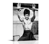 sdnkbro Bruce Lee Vintage Jeet Kune Do Master Bruce Lee Nunchaku Poster Decorative Painting Canvas Wall Posters And Art Picture Print Modern Family Bedroom Decor Posters 08x12inch(20x30cm)