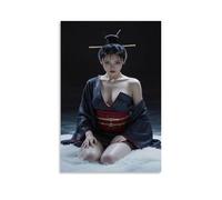sdnkbro Female Samurai Traditional Japanese Kimono Japanese Art Poster Decorative Painting Canvas Wall Posters And Art Picture Print Modern Family Bedroom Decor Posters 20x30inch(50x75cm)