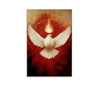 sdnkbro Jesus Holy Spirit Dove Poster Decorative Painting Canvas Wall Posters And Art Picture Print Modern Family Bedroom Decor Posters 12x18inch(30x45cm)