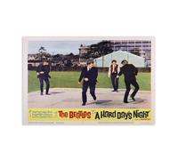 sdnkbro The Beatles A Hard Day's Night Movie Retro Poster Outdoor Sports Poster Decorative Canvas Poster Wall Art Decor Living Modern Family Bedroom Decoration Poster 12x18inch(30x45cm) Unframe-style